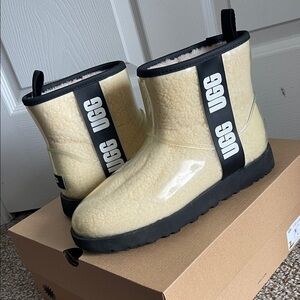 UGG Tan Boots with Black Accents